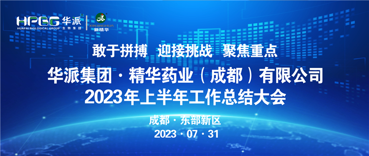敢于拼搏 迎接挑战 聚焦重点 | 华派集团股份&middot;J9国际站备用药业召开2023年上半年工作总结大会